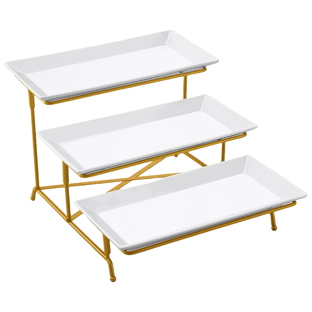 3 Tier Serving Stand Set with Rack Serving Platters Rectangular Serving Tray Set for Fruit Dessert Food Display Stand for Party
3 Tier Serving Stand Set with Rack Serving Platters Rectangular Serving Tray Set for Fruit Dessert Food Display Stand for Party