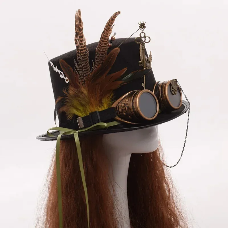Кепка с перьями, в очках, готический стиль, мода Лолиты, черная шляпа Fedora, подходит для Хэллоуина и Рождества.
Кепка с перьями, в очках, готический стиль, мода Лолиты, черная шляпа Fedora, подходит для Хэллоуина и Рождества.