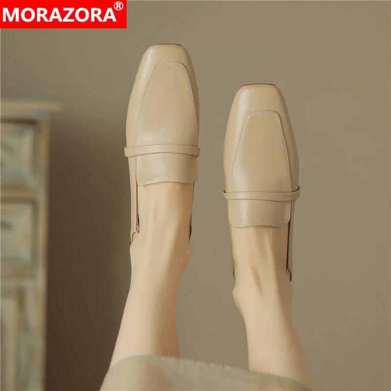 MORAZORA, размеры 34–43, новые женские туфли на плоской подошве из натуральной кожи с квадратным носком, весенне-летние туфли на плоской подошве, базовые женские современные лоферы, повседневная обувь
MORAZORA, размеры 34–43, новые женские туфли на плоской подошве из натуральной кожи с квадратным носком, весенне-летние туфли на плоской подошве, базовые женские современные лоферы, повседневная обувь