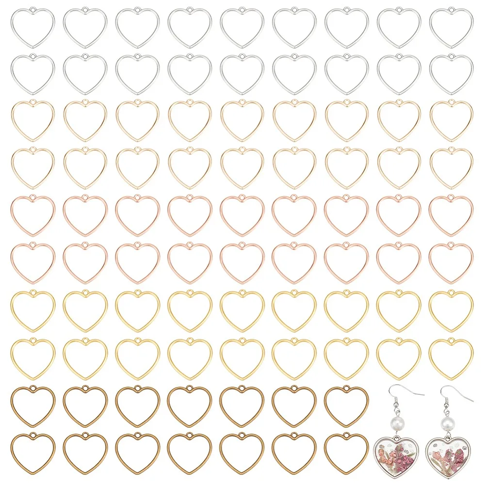 100Pcs 5 Colors Style Alloy Pendants Hollow Heart Mixed Color 24.5x25x1.5mm Hole: 1.8mm 20pcs/color
100Pcs 5 Colors Style Alloy Pendants Hollow Heart Mixed Color 24.5x25x1.5mm Hole: 1.8mm 20pcs/color