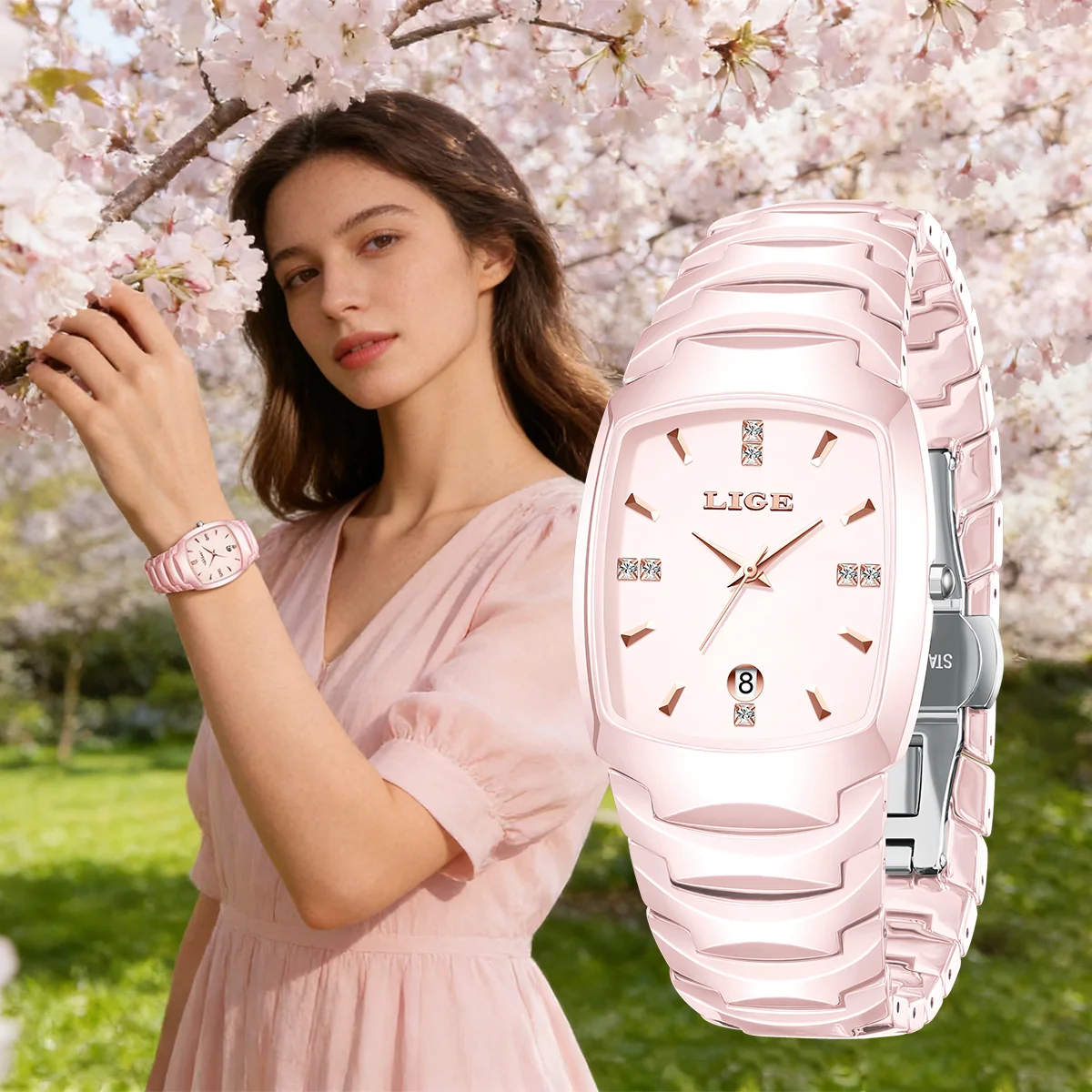 LIGE 2026 Ladies Watch Luxury Ceramic Braceletz Women Watches Creative Fashion Original Waterproof Elegant Quartz Wristwatch
LIGE 2026 Ladies Watch Luxury Ceramic Braceletz Women Watches Creative Fashion Original Waterproof Elegant Quartz Wristwatch