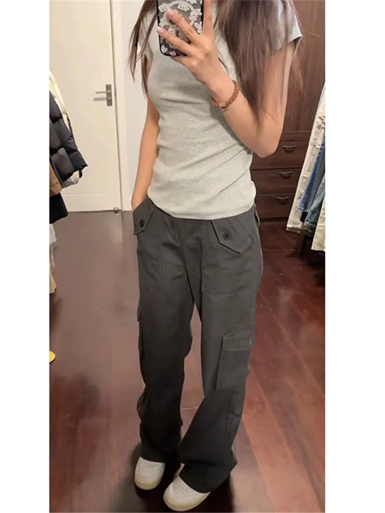 American High Street Grey Workwear Jeans Women's Multiple Pockets Extended Length Slimming Tall Drag Queen Floor-Length Pants
American High Street Grey Workwear Jeans Women's Multiple Pockets Extended Length Slimming Tall Drag Queen Floor-Length Pants