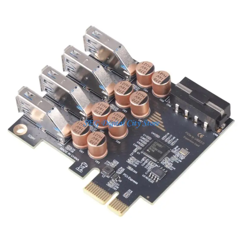 U75B USB PCIE Expansion Card 5Gbps Front Panel PCIe to 4 Port USB 4Pin Extended Adapter Card USB3.2 GEN 1 5Gbps Data Transfer
U75B USB PCIE Expansion Card 5Gbps Front Panel PCIe to 4 Port USB 4Pin Extended Adapter Card USB3.2 GEN 1 5Gbps Data Transfer