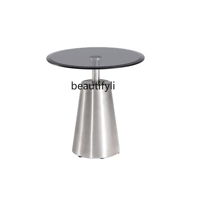 Designer simple creative glass edge few bedroom coffee table living room round stainless steel modern round corner few
Designer simple creative glass edge few bedroom coffee table living room round stainless steel modern round corner few