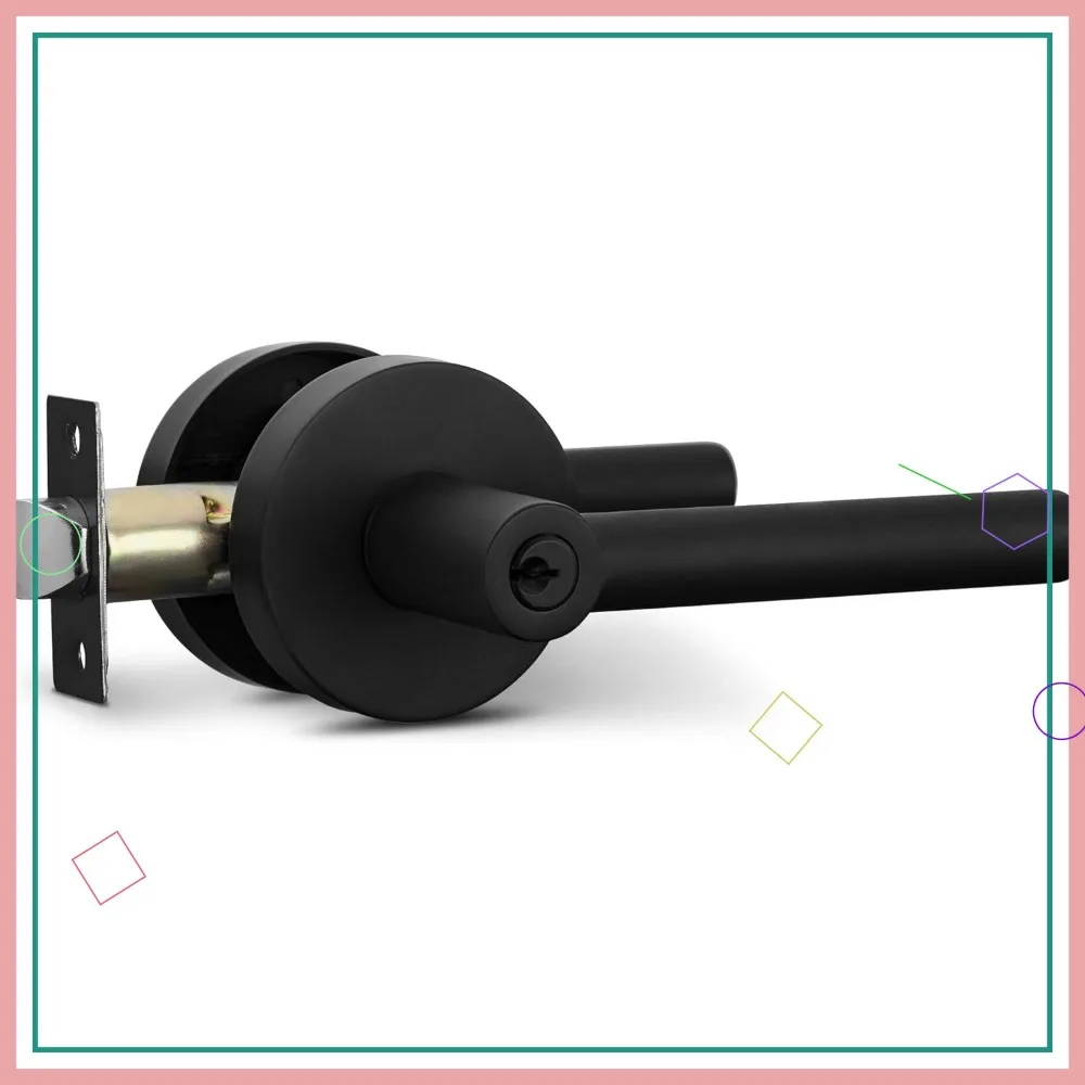 Набор дверных ручек из черного железа для тяжелых условий эксплуатации с замком и ключом, реверсивный (для левых или правых дверей), элегантный круглый дизайн
Набор дверных ручек из черного железа для тяжелых условий эксплуатации с замком и ключом, реверсивный (для левых или правых дверей), элегантный круглый дизайн
