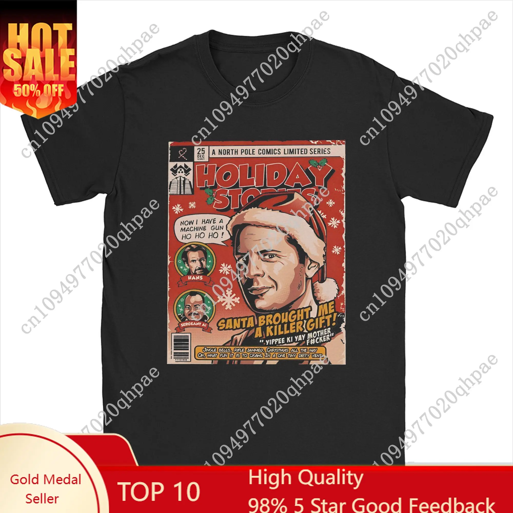 Men's Die Hard Christmas John McClane T Shirts Funny Yippee Ki Yay Movie Pure Cotton Tops Vintage Tee Shirt Plus Size T-Shirts
Men's Die Hard Christmas John McClane T Shirts Funny Yippee Ki Yay Movie Pure Cotton Tops Vintage Tee Shirt Plus Size T-Shirts