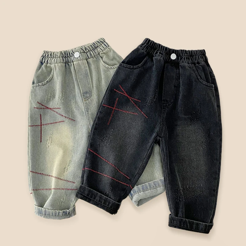 Pants Boy Jeans Spring Autumn New 2024 Fashionable Loose Versatile Active Tide Leisure
Pants Boy Jeans Spring Autumn New 2024 Fashionable Loose Versatile Active Tide Leisure