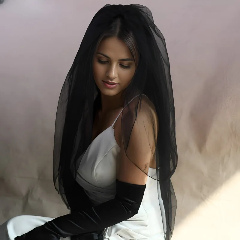 Невеста Готический свадебный косплей Черная вуаль V15
Невеста Готический свадебный косплей Черная вуаль V15