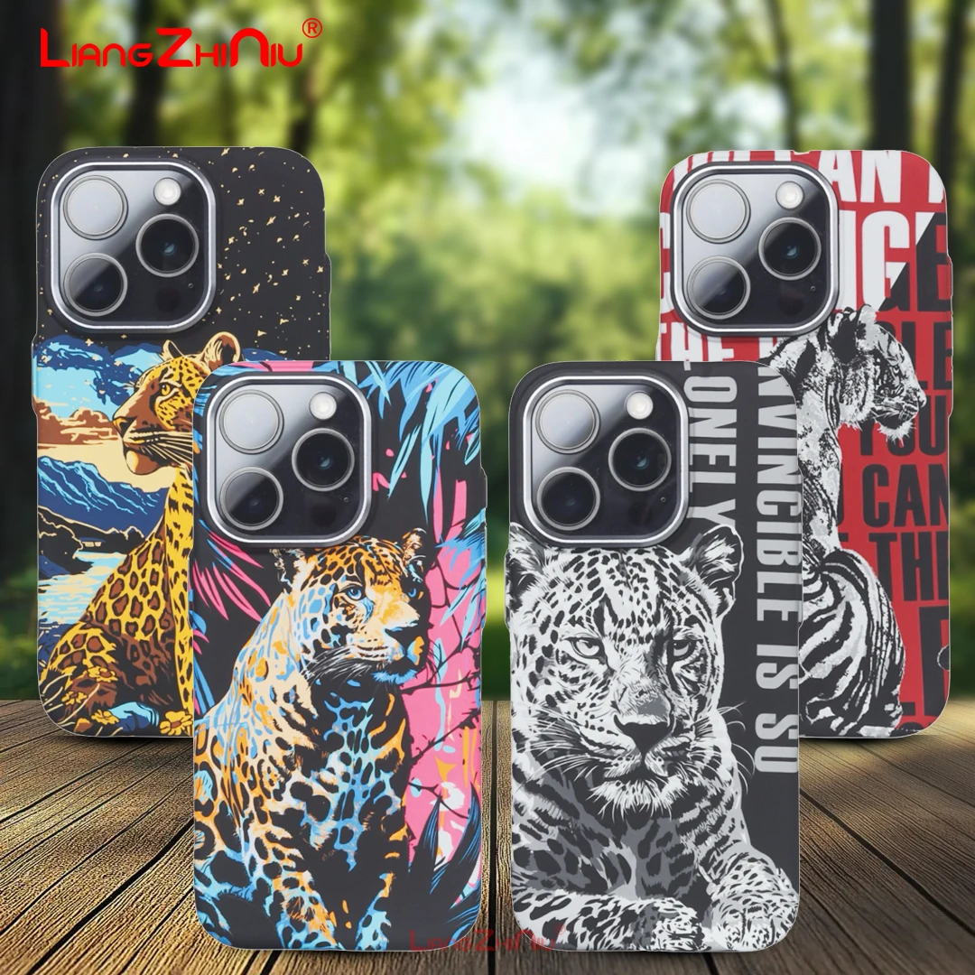 Чехол для телефона Iphone 16 15 14 13 Pro Max с изображением животного гепарда, тигра, кота, художественный стиль с беспроводной зарядкой, легкий жесткий чехол для ПК
Чехол для телефона Iphone 16 15 14 13 Pro Max с изображением животного гепарда, тигра, кота, художественный стиль с беспроводной зарядкой, легкий жесткий чехол для ПК