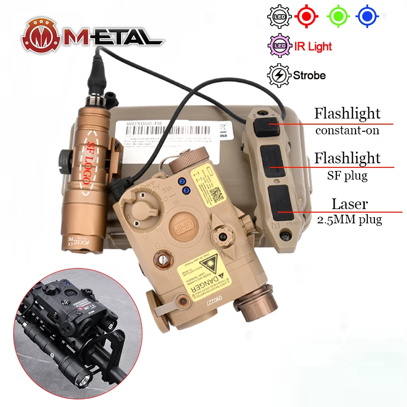 Tactical PEQ LA5C PEQ15 Red Dot Laser Pointer&M300A M600C Scout Light LED Flashlight Dual Remote Pressure Switch Hunting Sight
Tactical PEQ LA5C PEQ15 Red Dot Laser Pointer&M300A M600C Scout Light LED Flashlight Dual Remote Pressure Switch Hunting Sight