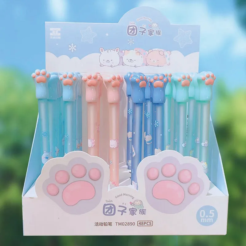 48 pcs/lot Creative Cat Paw Mechanical Pencil Cute 0.5MM Drawing Writing Automatic Pen School Office Supplies
48 pcs/lot Creative Cat Paw Mechanical Pencil Cute 0.5MM Drawing Writing Automatic Pen School Office Supplies