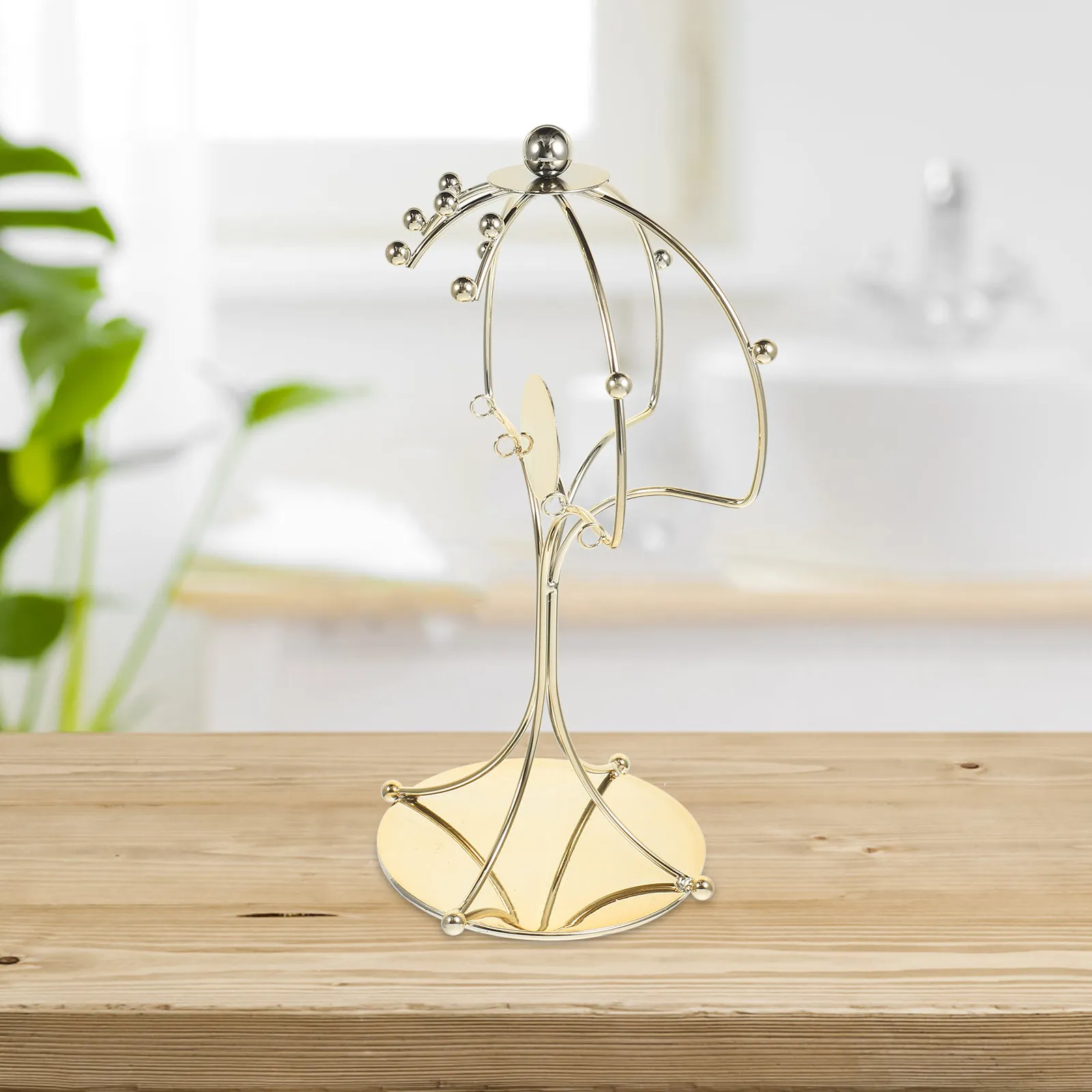 Metal Crown Display Stand Elegant Headband Organizer Desktop Storage Rack for Hair Accessories Bride Home Display
Metal Crown Display Stand Elegant Headband Organizer Desktop Storage Rack for Hair Accessories Bride Home Display