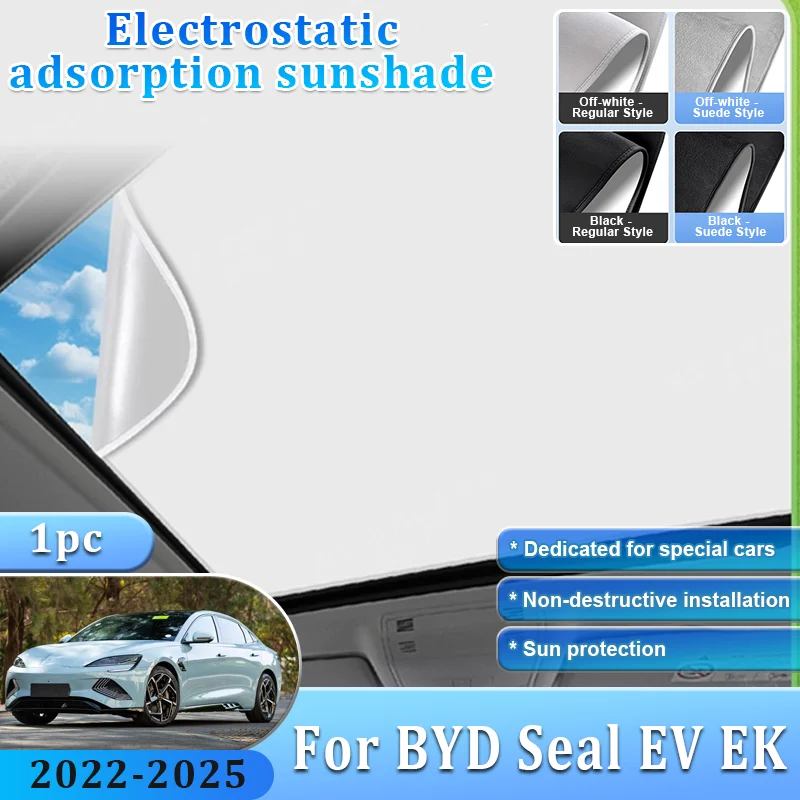 Car Sunshade For BYD Seal EV EK 2022~2025 Sunroof Shades Electrostatic Adsorption Visor Auti-UV Sun Protection Auto Accessories
Car Sunshade For BYD Seal EV EK 2022~2025 Sunroof Shades Electrostatic Adsorption Visor Auti-UV Sun Protection Auto Accessories