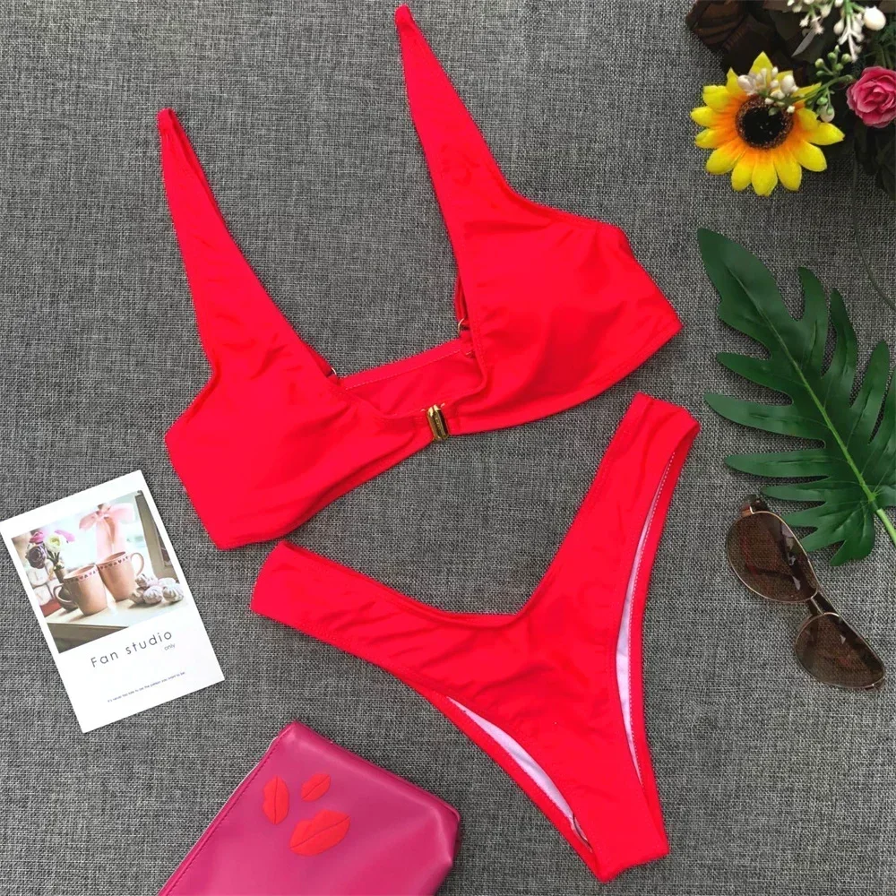Red Bikini Sets Brazilian Swimsuit Micro Thong Swimwear Women Two Piece Beach Bikinis Sets Sexys 2025 Bathing Suit Mujer Outfits 
Red Bikini Sets Brazilian Swimsuit Micro Thong Swimwear Women Two Piece Beach Bikinis Sets Sexys 2025 Bathing Suit Mujer Outfits