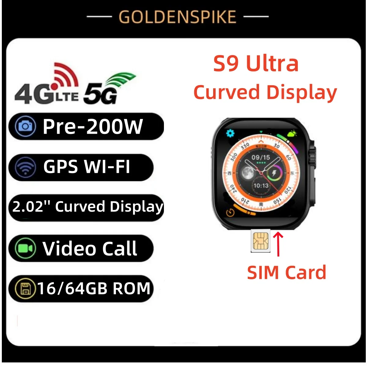2024 NEW Arrival Curved Display 4G Android Smart Watch Support GPS WIFI Camera Games Heart Rate Smartwatch
2024 NEW Arrival Curved Display 4G Android Smart Watch Support GPS WIFI Camera Games Heart Rate Smartwatch
