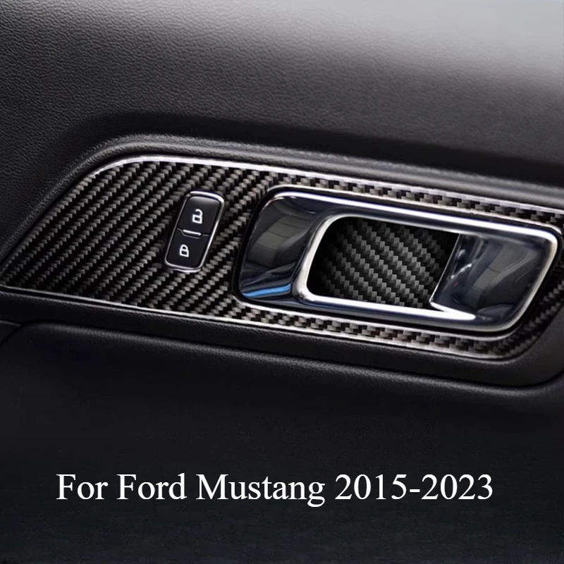 For Ford Mustang 2015-2023 Interior Modification Door Handle Decorative Frame Carbon Fiber Inner Door Bowl Patch Accessories
For Ford Mustang 2015-2023 Interior Modification Door Handle Decorative Frame Carbon Fiber Inner Door Bowl Patch Accessories