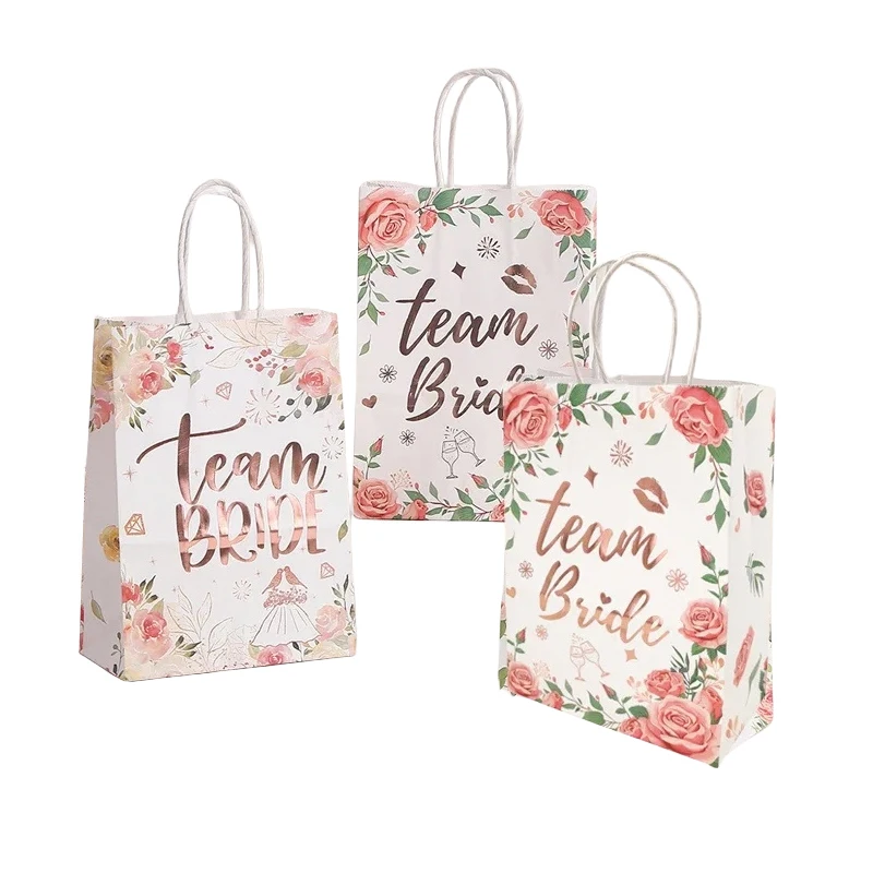 5 Pcs Bride Tribe Paper Gift Bag For BrideTo Be Wedding Party Bridal Shower Hen Party Bride Team Decoration Supplies
5 Pcs Bride Tribe Paper Gift Bag For BrideTo Be Wedding Party Bridal Shower Hen Party Bride Team Decoration Supplies