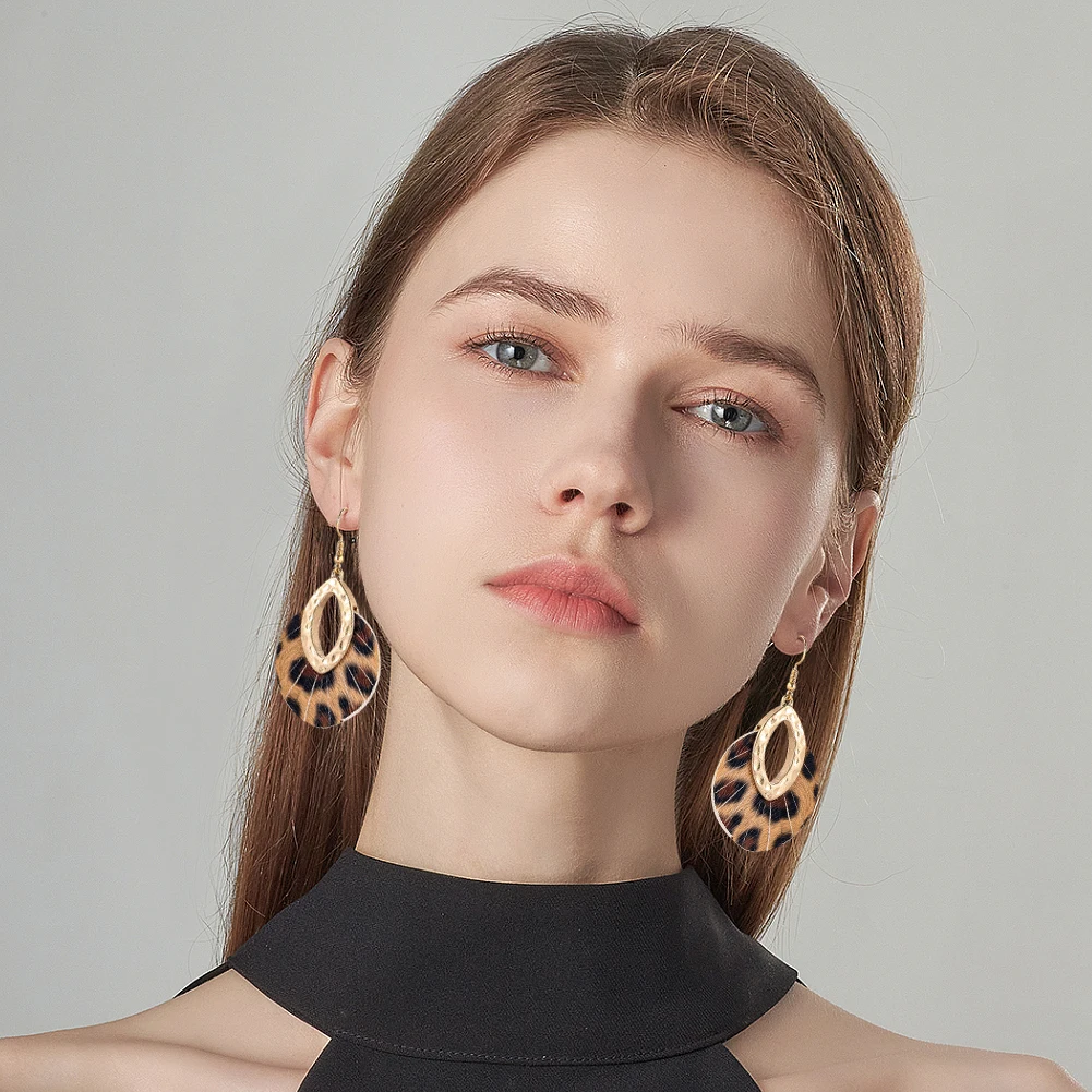 Fashion Leopard Leather Crochet Earrings for Women Ethnic Dangle Ear Accessories Party Statement Jewelry Party Gift
Fashion Leopard Leather Crochet Earrings for Women Ethnic Dangle Ear Accessories Party Statement Jewelry Party Gift
