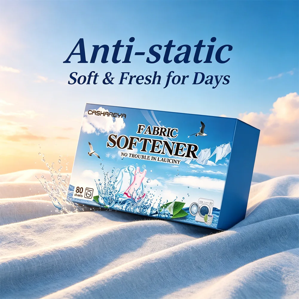 CASHAREYA Dryer Sheets Aqua Linen Scent 80 Sheets Anti Static Wrinkle Reducer Fabric Softener for Laundry & Freshen Any Room
CASHAREYA Dryer Sheets Aqua Linen Scent 80 Sheets Anti Static Wrinkle Reducer Fabric Softener for Laundry & Freshen Any Room