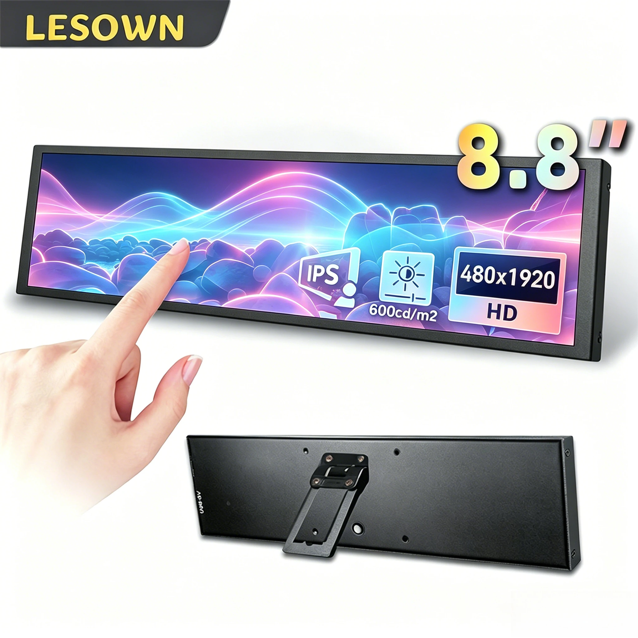 LESOWN 8.8 Inch Type-C Single Board Computer Monitor White Aluminum M2.5 Mount Sub-screen for Orange Pi 5 Desktop Host
LESOWN 8.8 Inch Type-C Single Board Computer Monitor White Aluminum M2.5 Mount Sub-screen for Orange Pi 5 Desktop Host