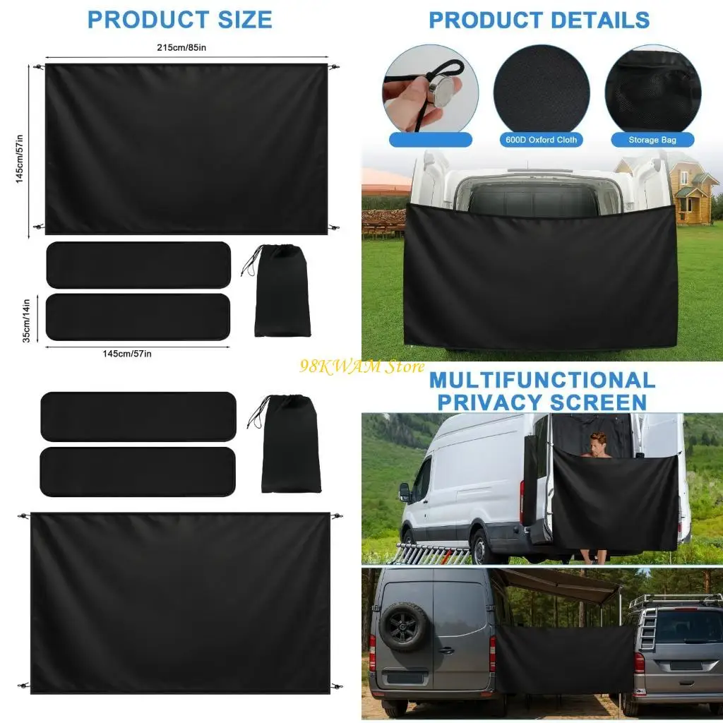 3 Piece Automobile Privacy Screen Set Fastener Water discouraging For Outdoor Adventures 68UF
3 Piece Automobile Privacy Screen Set Fastener Water discouraging For Outdoor Adventures 68UF