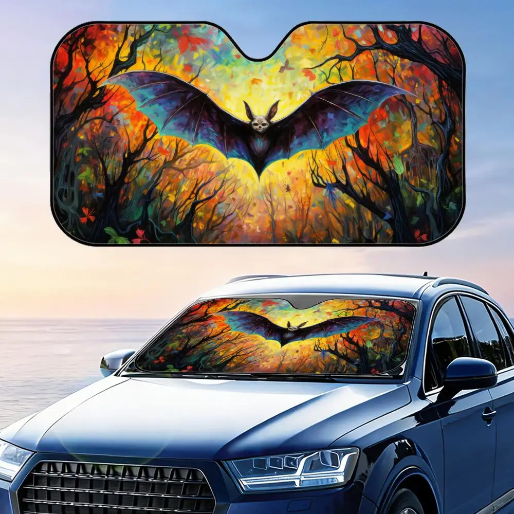 Halloween Bat Design Sun Visor Foldable Universal Car Windshield Sun Shade UV Protection Heat Insulation Foldable Cover
Halloween Bat Design Sun Visor Foldable Universal Car Windshield Sun Shade UV Protection Heat Insulation Foldable Cover