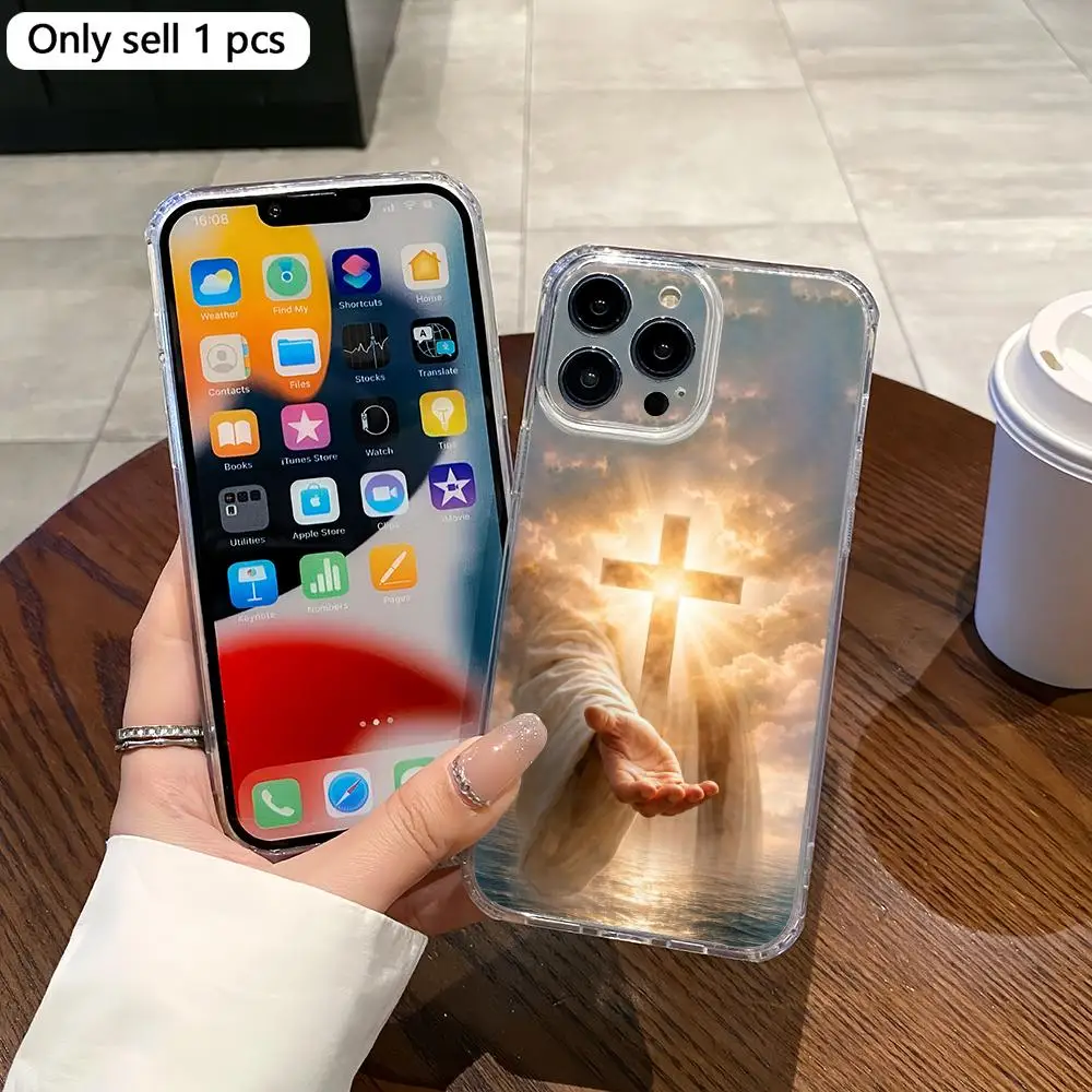 C-cross Prayer Magnetic Phone Case for iPhone 17/16/15/14/13/12/11 Transparent Shockproof Clear Cover Compatible with Magsafe
C-cross Prayer Magnetic Phone Case for iPhone 17/16/15/14/13/12/11 Transparent Shockproof Clear Cover Compatible with Magsafe