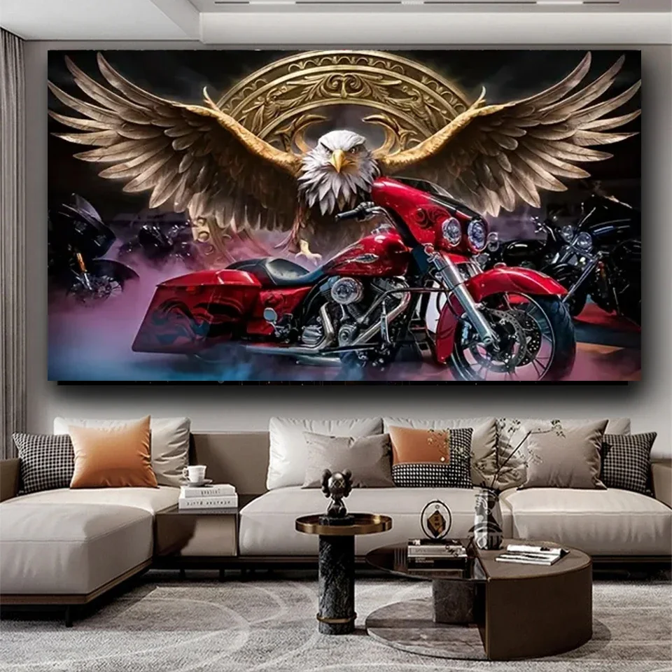 DIY Vibrant Fantasy Motorcycle Eagle Diamond Art Painting For Living Decor,Full Diamond Embroidery Mosaic Cross Stitch Kits
DIY Vibrant Fantasy Motorcycle Eagle Diamond Art Painting For Living Decor,Full Diamond Embroidery Mosaic Cross Stitch Kits