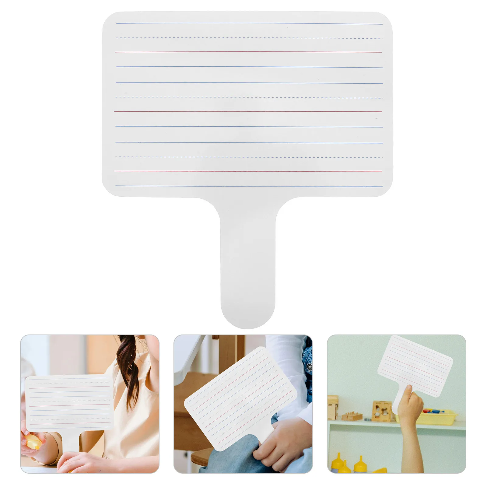 Small Double Sided Handheld Whiteboard Paddle Blank Dry Erase Board for Students Classroom Activities Scoring Game Props
Small Double Sided Handheld Whiteboard Paddle Blank Dry Erase Board for Students Classroom Activities Scoring Game Props