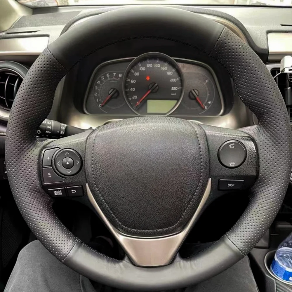 Car Steering Wheel Cover Non-Slip Microfiber Leather For Toyota E'Z RAV4 2013-2019 Corolla 2013-2017 Steering-Wheel Cover Wrap
Car Steering Wheel Cover Non-Slip Microfiber Leather For Toyota E'Z RAV4 2013-2019 Corolla 2013-2017 Steering-Wheel Cover Wrap