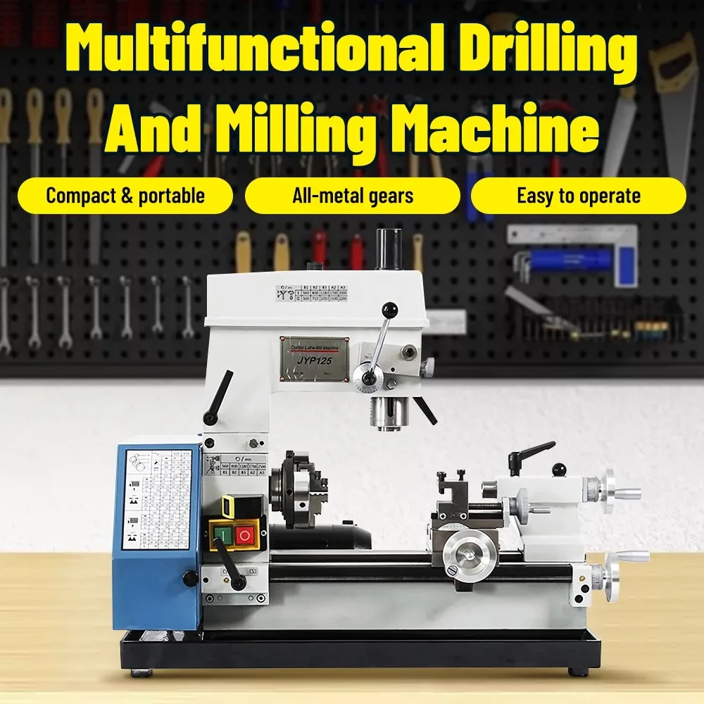JYP125 Multifunctional Mini Machine Tool Drilling and Milling Machine Mini Lathe
JYP125 Multifunctional Mini Machine Tool Drilling and Milling Machine Mini Lathe
