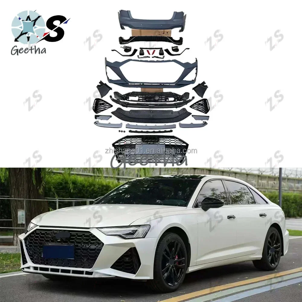 ZS RS6 Style Full Set Body Kits For Audi A6 C8 Upgrade PP Material Car Bumper Kits Front Car Bumpers Car Grill Rear Lips
ZS RS6 Style Full Set Body Kits For Audi A6 C8 Upgrade PP Material Car Bumper Kits Front Car Bumpers Car Grill Rear Lips