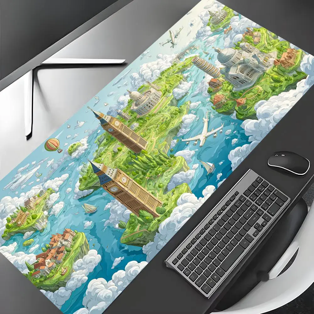 Fairy Tale Floating Town Mouse Pad Large Computer Office Game Table Mats Rubber Anti-slip XXL mouse mat HDP Long Desk Pads
Fairy Tale Floating Town Mouse Pad Large Computer Office Game Table Mats Rubber Anti-slip XXL mouse mat HDP Long Desk Pads