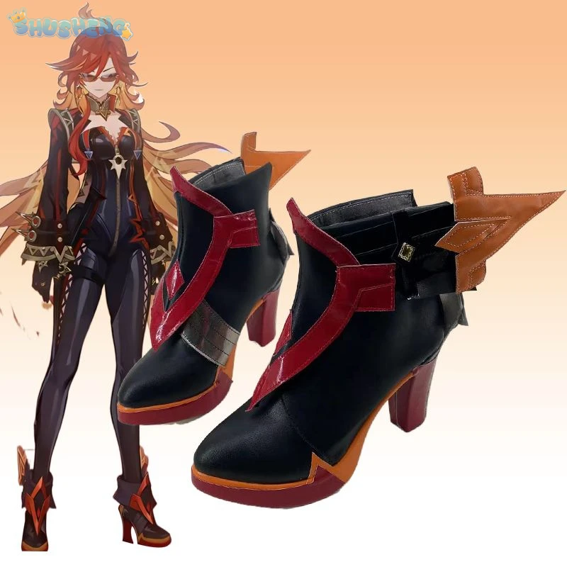 Mavuika Cosplay Game Genshin Impact Men's and women's boots Universal Fashion High Heels Halloween Party Role Play Accessories
Mavuika Cosplay Game Genshin Impact Men's and women's boots Universal Fashion High Heels Halloween Party Role Play Accessories