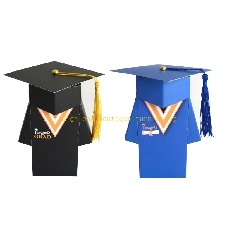 L9NB Elegant Doctoral Hat Themed Celebration Candy Boxes for Graduation Parties
L9NB Elegant Doctoral Hat Themed Celebration Candy Boxes for Graduation Parties