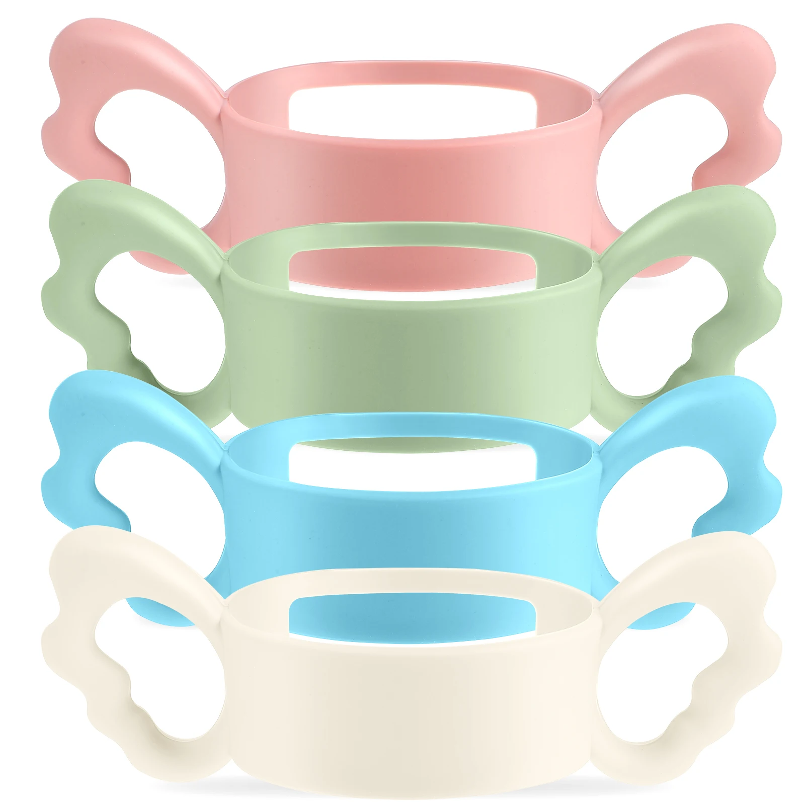 4 Pcs Baby Bottle Silicone Handles Wide Neck Soft Holders Feeding Newborn Practical Independent Skills Development Perfect Gift
4 Pcs Baby Bottle Silicone Handles Wide Neck Soft Holders Feeding Newborn Practical Independent Skills Development Perfect Gift