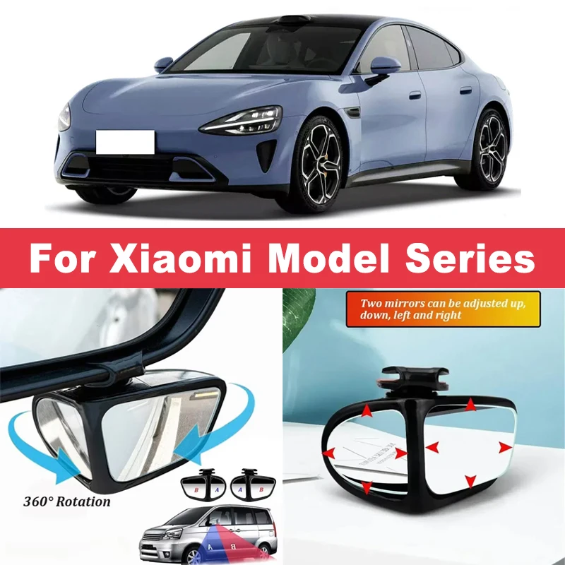 2Pcs 360° Adjustable Blind Spot Mirrors Convex Wide Angle Rearview For Xiaomi SU7 SU7L YU7 YU7GT SU7 Max YU9 Pro Ultra
2Pcs 360° Adjustable Blind Spot Mirrors Convex Wide Angle Rearview For Xiaomi SU7 SU7L YU7 YU7GT SU7 Max YU9 Pro Ultra