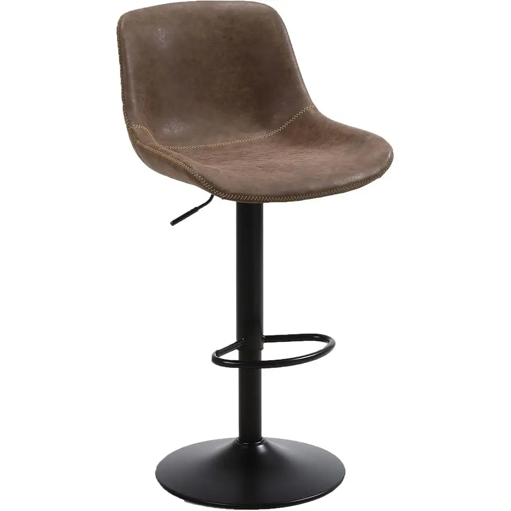 Brown Adjustable Swivel Counter Height Bar Stools with Back, Set of 1
Brown Adjustable Swivel Counter Height Bar Stools with Back, Set of 1