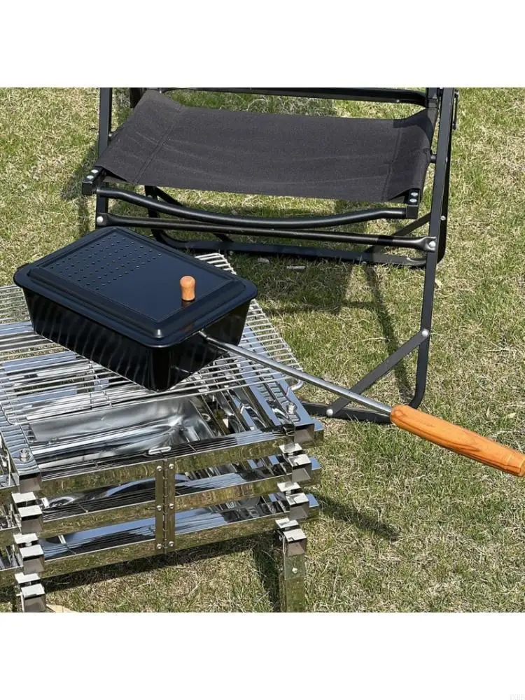 Nonstick Camping Grill Pan With Removable Handle Manual Corn Baking Pan for Outdoor Barbecue Roasting And Frying 4XBB
Nonstick Camping Grill Pan With Removable Handle Manual Corn Baking Pan for Outdoor Barbecue Roasting And Frying 4XBB