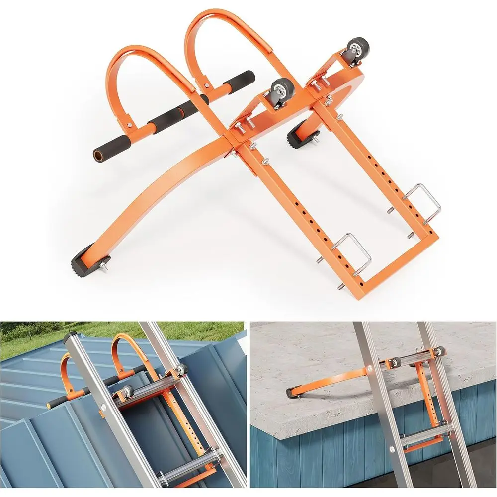 2 in 1 Ladder Stabilizer,Roo Ridge Extension Both Horizontally and Veally, Rubber Grip T-Bar,Quick and Sae Accto Steep Roos.
2 in 1 Ladder Stabilizer,Roo Ridge Extension Both Horizontally and Veally, Rubber Grip T-Bar,Quick and Sae Accto Steep Roos.