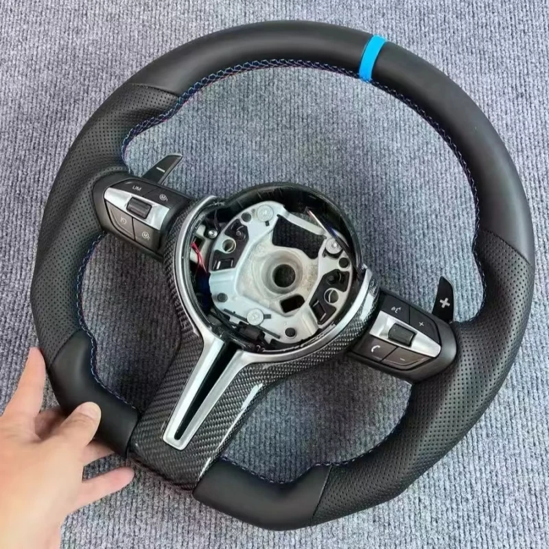 Руль F31 F32 F33 F34 F36 F10 F11 F20 F21 F22 F25 F01 F06 F07 F12 M3 M5 M Sport из карбона и кожи для BMW F30
Руль F31 F32 F33 F34 F36 F10 F11 F20 F21 F22 F25 F01 F06 F07 F12 M3 M5 M Sport из карбона и кожи для BMW F30