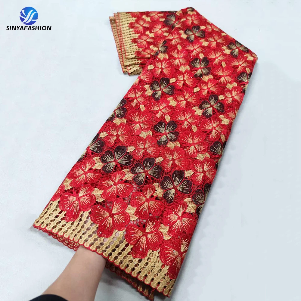 Sinya African Cord Lace Fabric 2024 High Quality Lace With Stones Water Soluble Lace Guipure Lace Fabric Embroidery For Women
Sinya African Cord Lace Fabric 2024 High Quality Lace With Stones Water Soluble Lace Guipure Lace Fabric Embroidery For Women