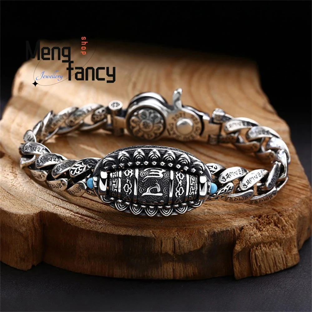 Men's Fashion Do Old Transfer Bucket Bracelet Six-word Truth Personality Luxury Quality Jewelry Handicraft Couple Holiday Gifts
Men's Fashion Do Old Transfer Bucket Bracelet Six-word Truth Personality Luxury Quality Jewelry Handicraft Couple Holiday Gifts