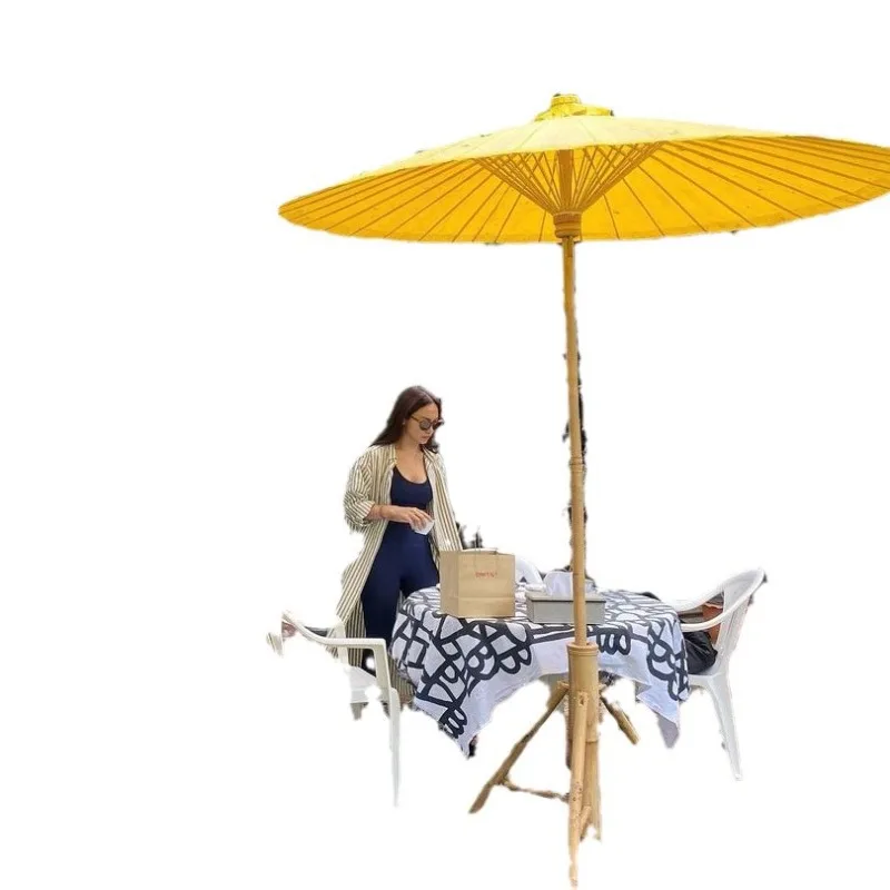 Thailand Outdoor Shade Oil Paper Umbrella Homestay Courtyard Tea Restaurant Chinese Balcony Large Retro Decorative Umbrella
Thailand Outdoor Shade Oil Paper Umbrella Homestay Courtyard Tea Restaurant Chinese Balcony Large Retro Decorative Umbrella