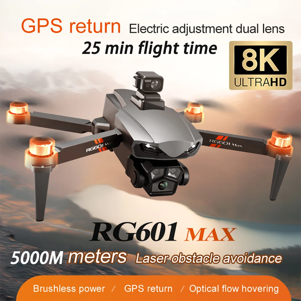 2024 New RG601 MAX GPS Drone Expert 8K HD Camera Aerial FPV 5G Optical Flow Folding with Dual WIFI Professional UAV Gifts Toys
2024 New RG601 MAX GPS Drone Expert 8K HD Camera Aerial FPV 5G Optical Flow Folding with Dual WIFI Professional UAV Gifts Toys