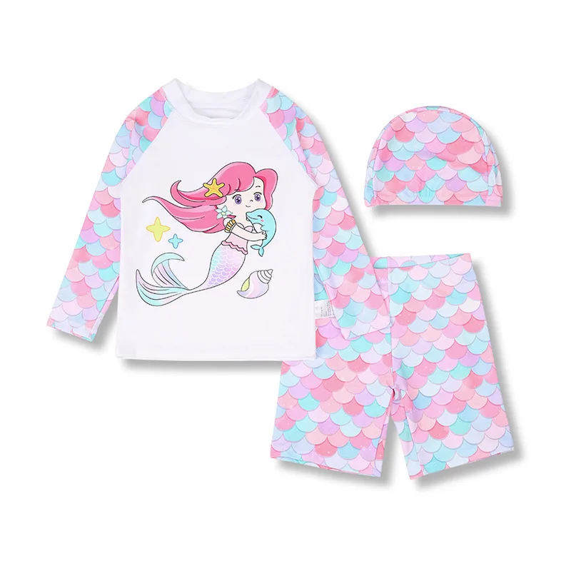 Children's Swimsuit Girls Swimsuit Two-Piece Set Long Sleeve Sun Protection Fish Scale Shorts Quick-Dry Swimsuit Set
Children's Swimsuit Girls Swimsuit Two-Piece Set Long Sleeve Sun Protection Fish Scale Shorts Quick-Dry Swimsuit Set