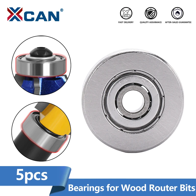 Концевая фреза XCAN для дерева, верхнее крепление, 5 шт., 3/16, 1/4, 3/8, 1/2, 3/4, 1, 1-1/8, комплект подшипников для фрезы по дереву 
Концевая фреза XCAN для дерева, верхнее крепление, 5 шт., 3/16, 1/4, 3/8, 1/2, 3/4, 1, 1-1/8, комплект подшипников для фрезы по дереву