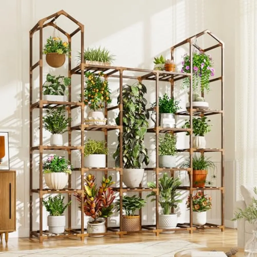 Plant Stand Indoor Plant Stands Outdoor Tall Plant Shelf for 192 Pots Tiered Plants Stands for Multiple Plants Wood Hanging Pla
Plant Stand Indoor Plant Stands Outdoor Tall Plant Shelf for 192 Pots Tiered Plants Stands for Multiple Plants Wood Hanging Pla