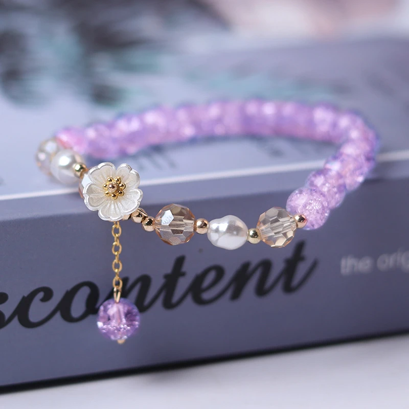 Fashion Flower Imitation Pearl Crystal Bracelet Women Boho Colorful Beads Elastic Adjustable Bracelet Friendship Jewelry Gift
Fashion Flower Imitation Pearl Crystal Bracelet Women Boho Colorful Beads Elastic Adjustable Bracelet Friendship Jewelry Gift