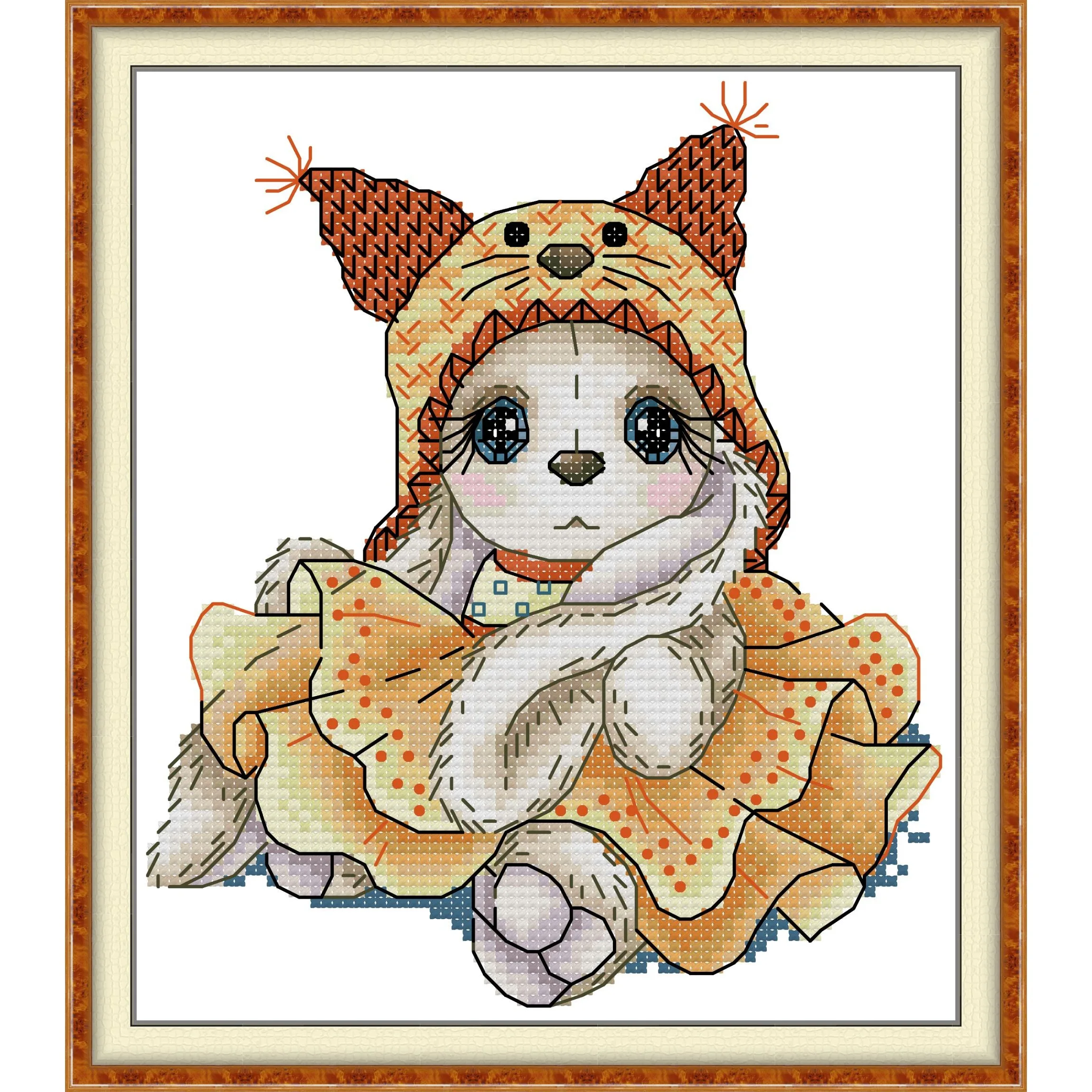 Joy Sunday Stamped Cross Stitch Kits,11CT Printed Pattern Embroidery Kit DIY Home Decor-Autumn Bunny
Joy Sunday Stamped Cross Stitch Kits,11CT Printed Pattern Embroidery Kit DIY Home Decor-Autumn Bunny